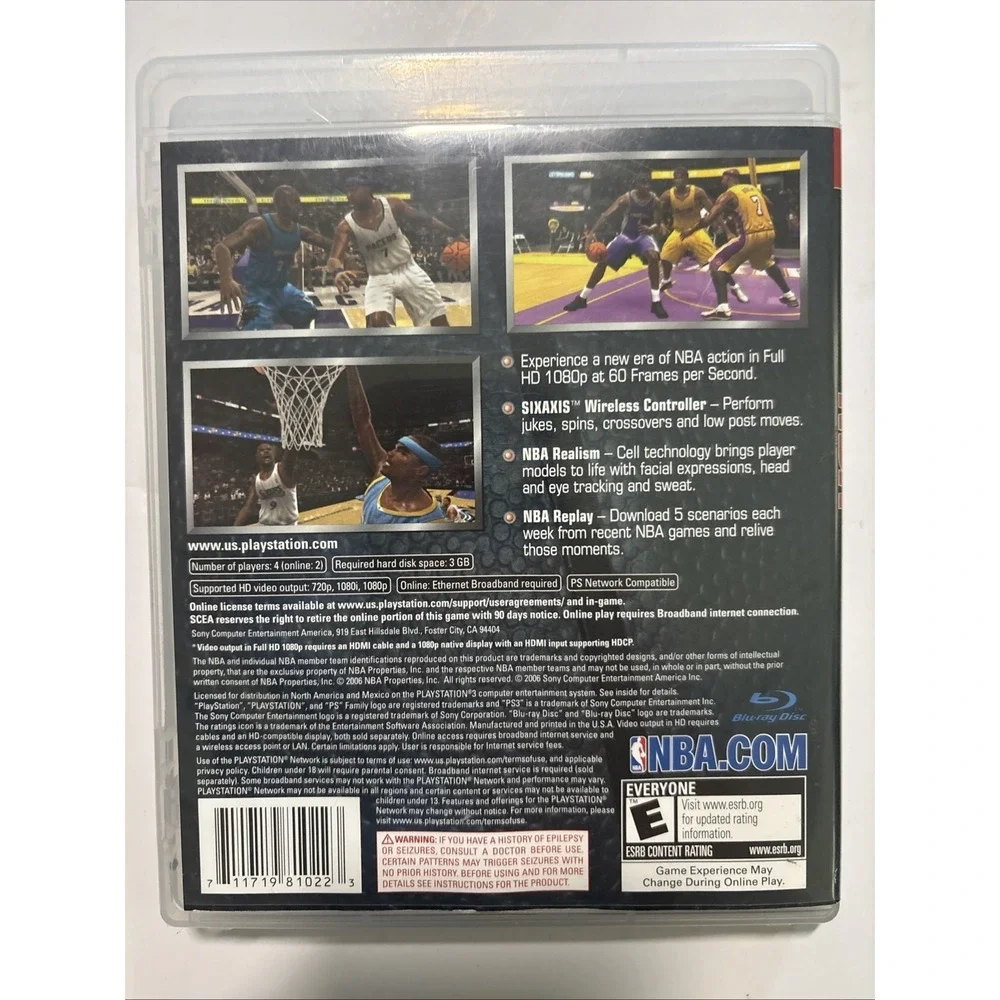 NBA 07 Kolby Bryant Sony PlayStation 3 Full 1080p HD 2006 Complete
